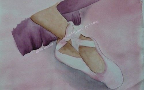 Mai 2014 - Chaussons de balleriene  - cuit en étuve